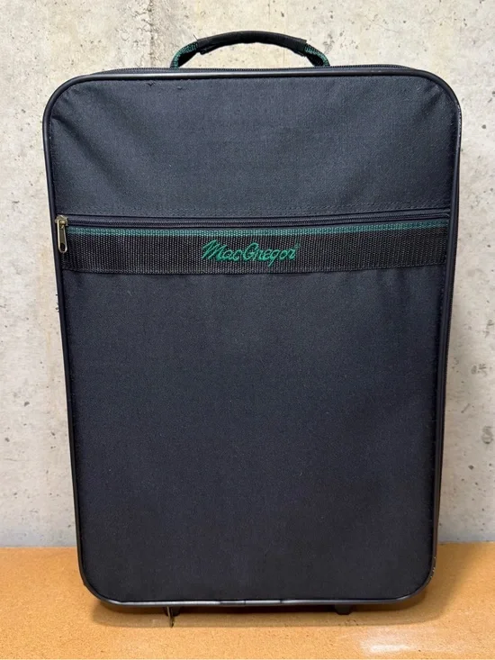 McGregor Black Travel Carry-On with Green Accent