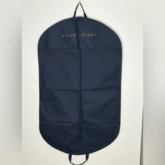 Ralph Loren Canvas Navy Zip Folding Garment Bag
