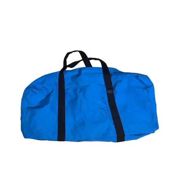 Vintage CAMP INN Blue Nylon EXTRA LARGE OVERSIZED Duffle Bag