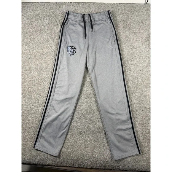 Pantalón Adidas Hombre Talla S‎ Gris Deportivo Con Logo Baloncesto Track Pants