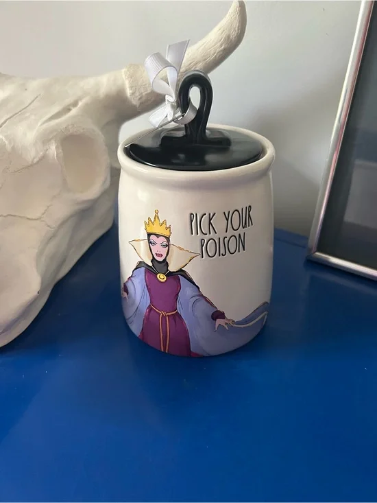 Rae Dunn Disney Villains Snow White Evil Queen Pick Your Poison Canister