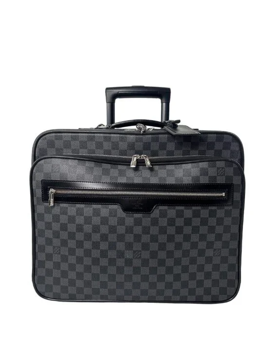 Louis Vuitton Damier Graphite Pilot Case Carry Travel Bag
