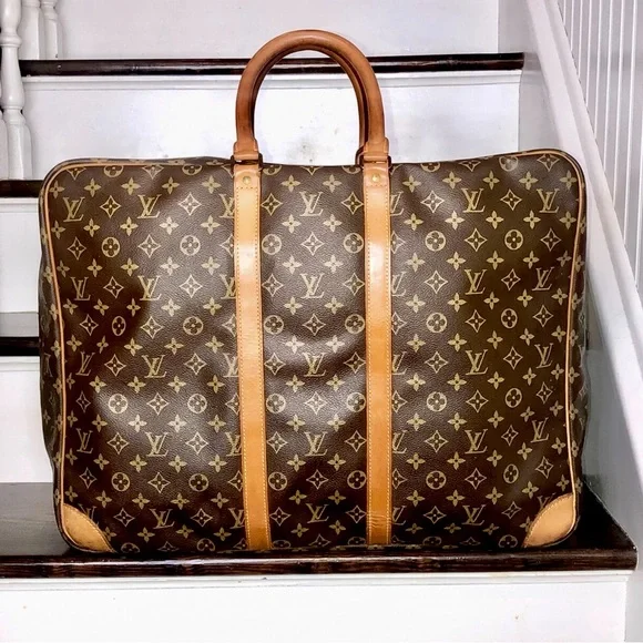 LOUIS VUITTON Monogram Sirius 55 Suitcase Lock/Key Tag/Poignet AUTHENTIC