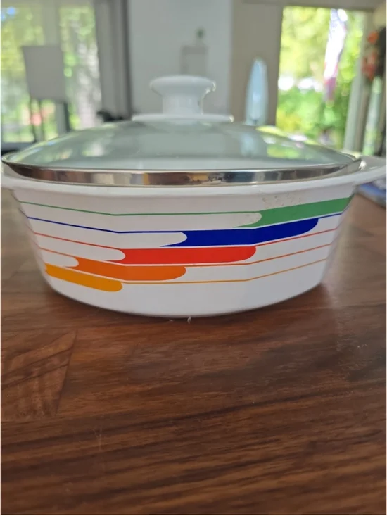 Studio Nova Fire & Ice Covered Casserole with Lid Hi Fi Vtg/Retro 70’s/80’s