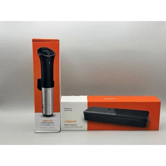 Anova Culinary Sous Vide Bundle Lot Precision Cooker 3.0 & Vacuum Sealer SEALED