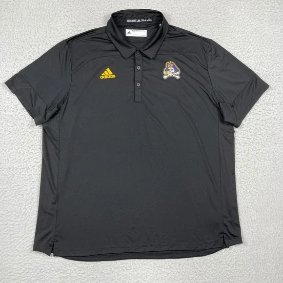 ECU Pirates Polo Shirt Mens 3XL Black East Carolina NCAA Football Golfer College