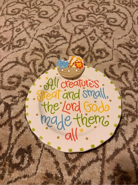 Coton Colors Happy Everything Noah’s ark plate