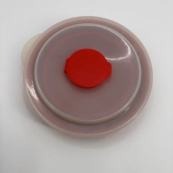 Pampered Chef Microwave Popcorn Popper Silicone Collapsible Bowl‎ w/Lid