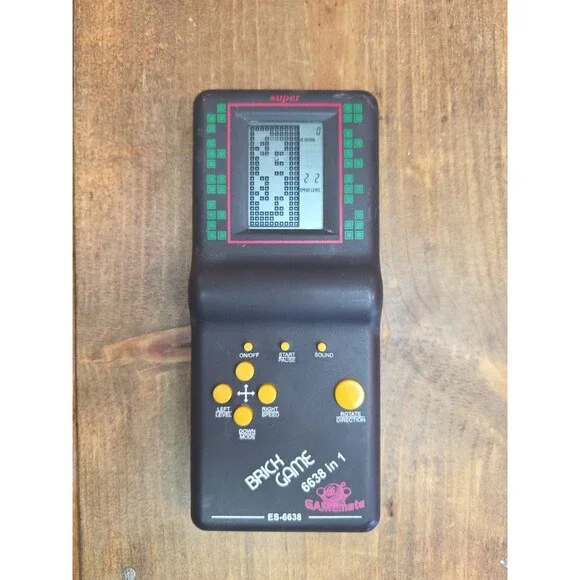 Brick Game 6638 In 1 Handheld LCD Game Vintage Retro 1990's Working E-6638