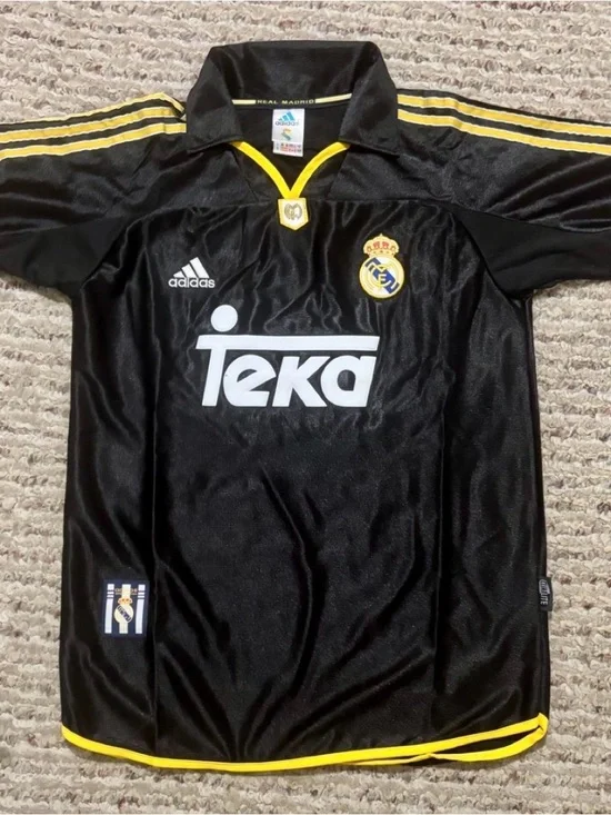 Adidas Real Madrid Black & Yellow Soccer Jersey