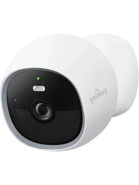 Wireless 2K Magnetic Indoor Security Camera, Battery-Powered, No Subscription