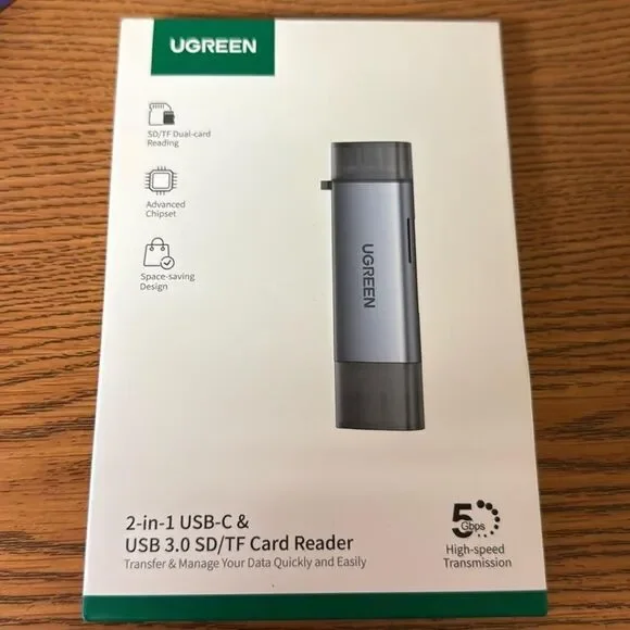 UGREEN SD Card Reader, USB C USB 3.0 Micro SD Card Reader Memory Card Reader