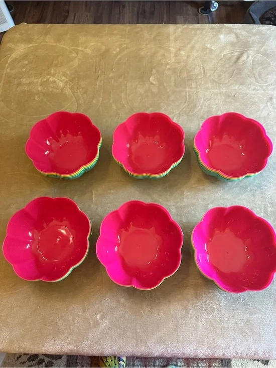 Bright Flower Snack Bowls Set of 24
