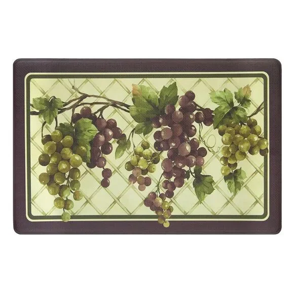 PowerSellerUSA Printed Anti Fatigue Mat, Non Slip Printed Textured Comfort