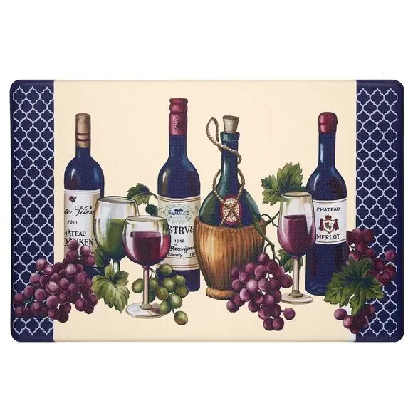 PowerSellerUSA Printed Anti Fatigue Mat, Non Slip Printed Textured Comfort