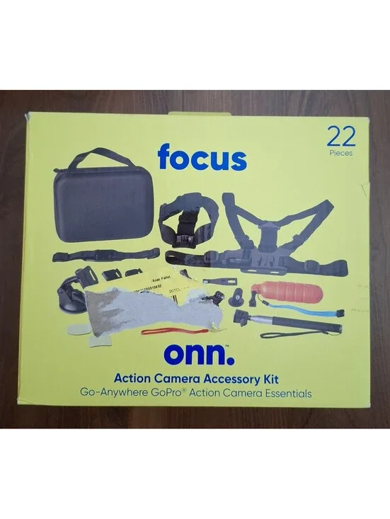 NEW Onn Focus Action Camera Accessory Kit READ DESCRIPTION