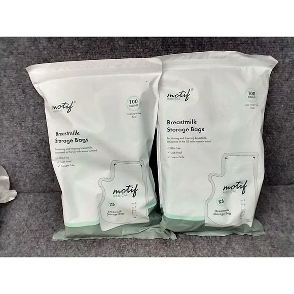 Motif‎ Medical Breastmilk Storage Bags 8oz Leak Proof BPA Free 200 Count Total