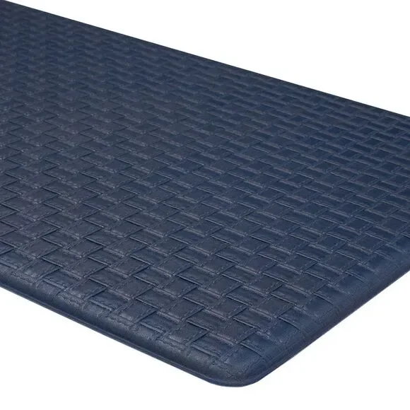 Embossed Kitchen Mats Cushioned Anti Fatigue, Non-Slip Leather-Like Kitchen