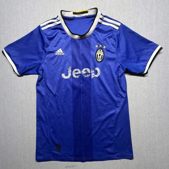 Adidas Juventus 2016-2017‎ Away Jersey Size Medium Men's Blue Jeep