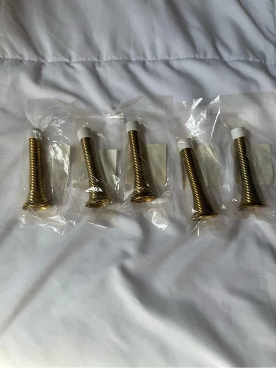 Brass Door Stopper Pack - Gold Finish