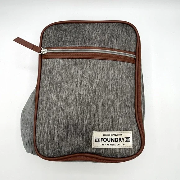 The Foundry Fit + Fresh Heather Gray Insulated Lunch Bag Tote Professional Mens