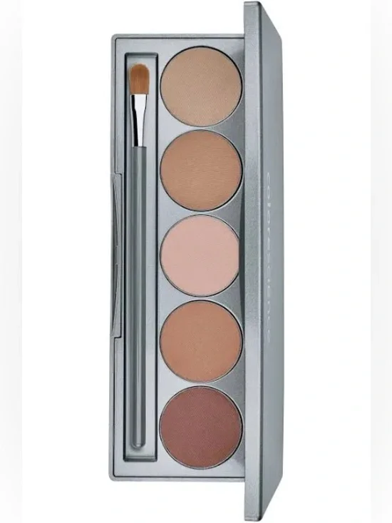 Neutral Brown Cream-to-Powder Concealer Palette - 5 Shade Corrector / corrector