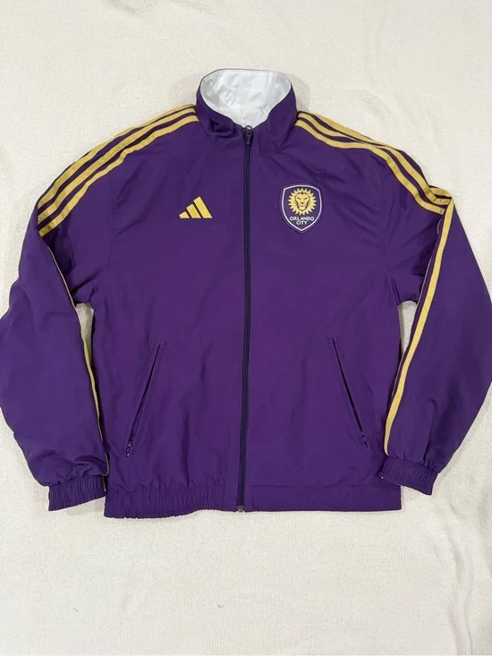 Adidas Orlando City SC 2025 Reversible Anthem Jacket Size Small
