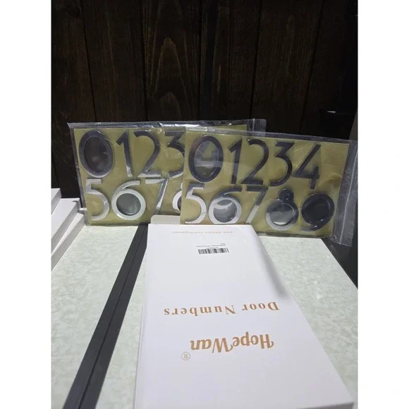 20 PCS Silver Mailbox/ Door Numbers Self‎ Adhesive