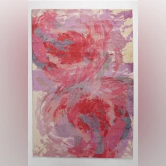 Pink and Purple Abstract Felicity Rug‎ 2 x 3