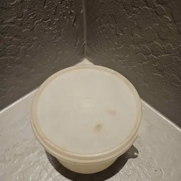 Vintage Tupperware Round Storage Container with Lid