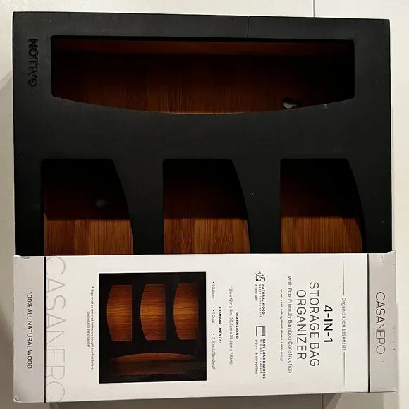 Storage Bag Organizer -Holds 4 sizes - Bags (new)‎ (damaged - make an offer