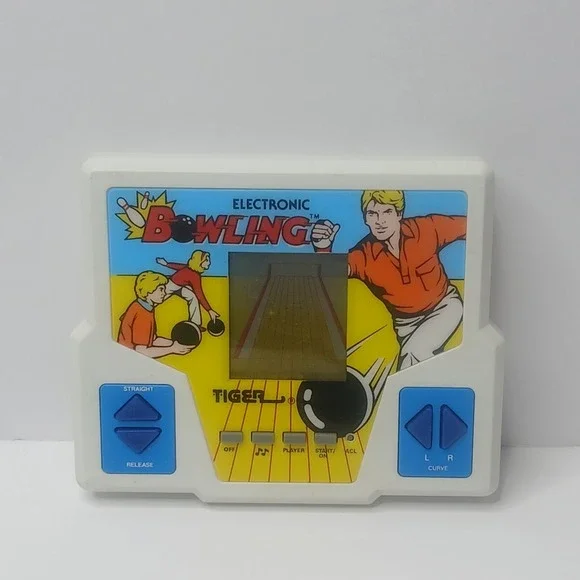 Vintage Handheld Bowling Game by‎ Tiger Electronics 1987 Clean & Tested