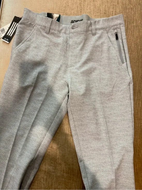 NWT Adidas Ultimate Golf Pants Men’s 34x32 Gray Heather Tapered Fit