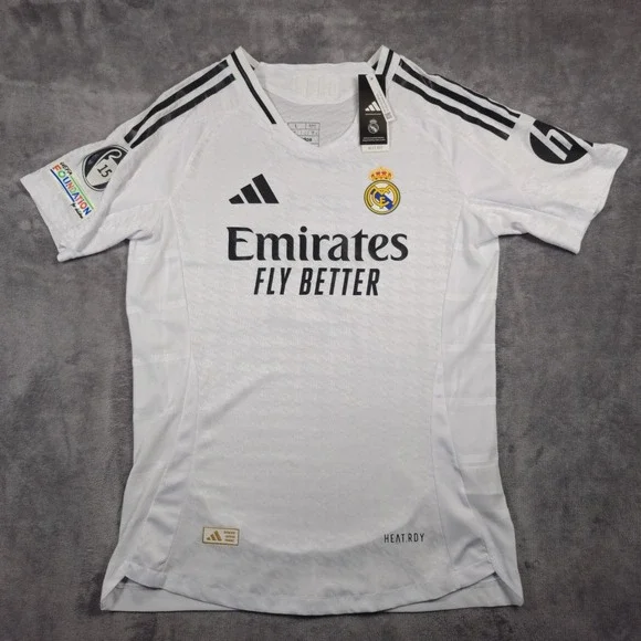 Adidas Real Madrid 24/25 Home Jersey Mbappe 9 Champions League Mens Large NWT