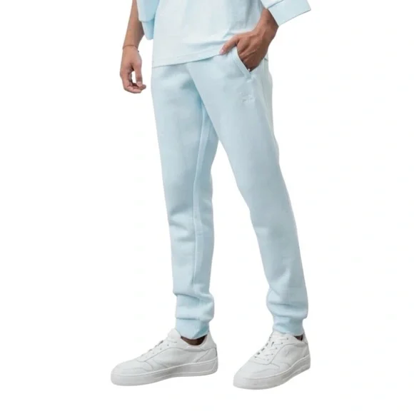 ADIDAS Essentials Trefoil Joggers In Sky Blue Size Medium -- SUPER COMFY!!!
