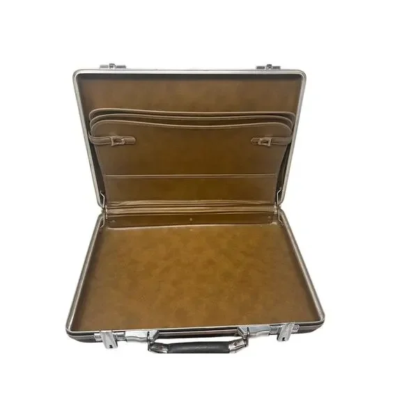 Vintage‎ American Tourister Escort Hard Case Briefcase Black Mid Century