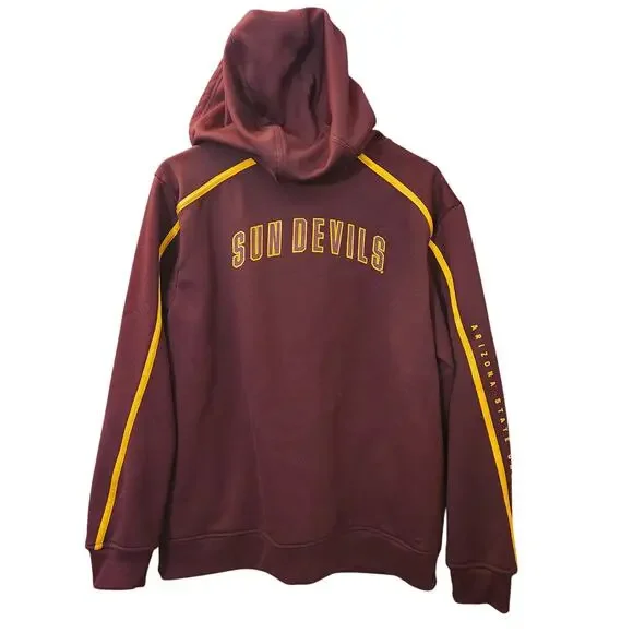 ASU Sun Devils Adidas Fleece Track Jacket Mens Medium