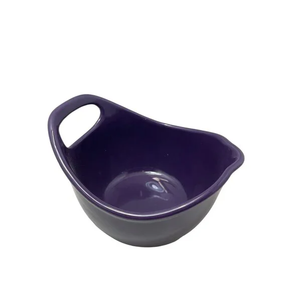 Rachael Ray 1 Quart‎ Mixing Bowl with Pour Spout and Handle Plum Purple NEW!