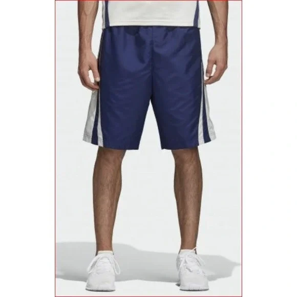 Adidas men shorts sweatshorts equipment adv/91-18 CV8565 blue M MSRP $80