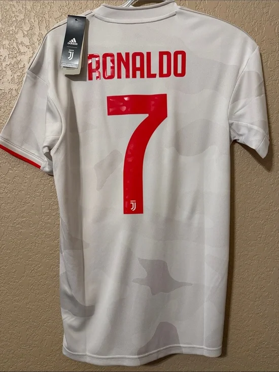 adidas Juventus Ronaldo #7 White & Red Men's Jersey