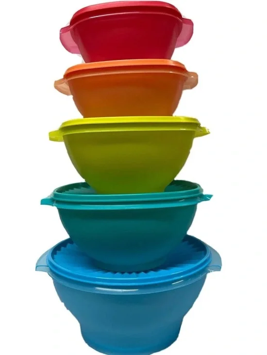 Tupperware Servalier 5-Pc Bowl Set, NEW!
