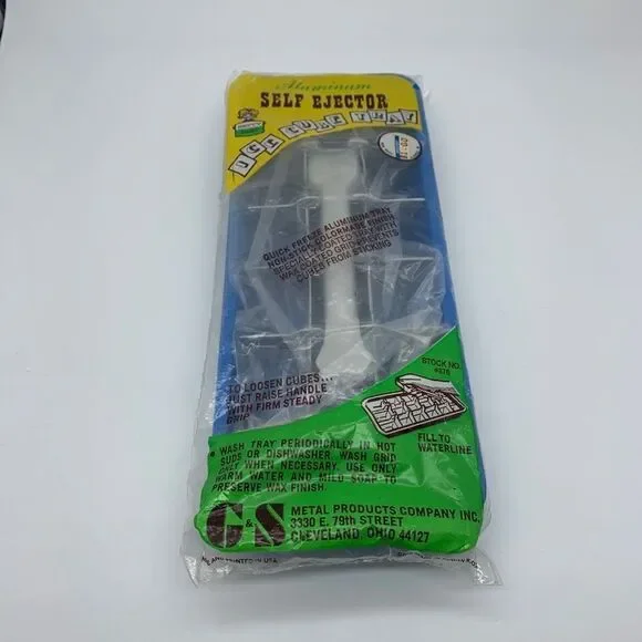 Betty Best  Aluminum Self Ejector Ice Cube Tray Vintage Original Package Sealed