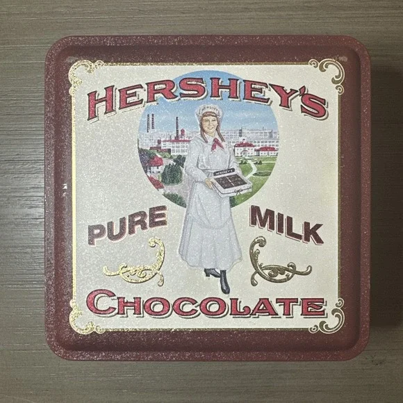 Hershey's Vintage Edition #2 Collectible 1992 Tin Canister Milk‎ Chocolate