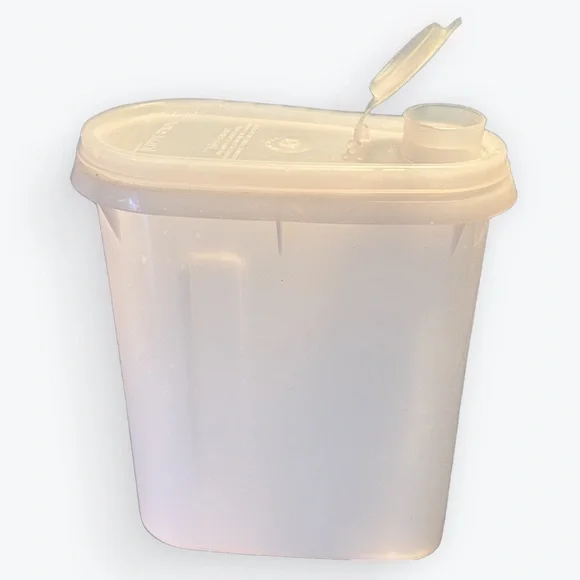 1970s Vintage Tupperware Flip Top Lid Clear Beverage Buddy Container Pitcher