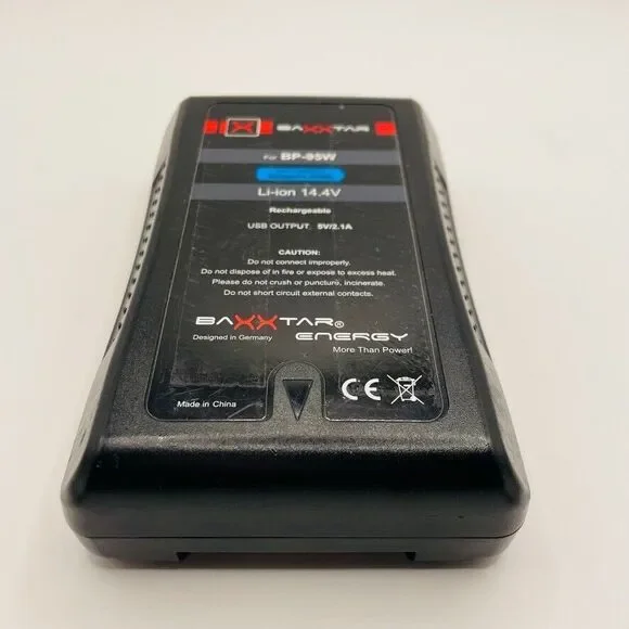 Baxxtar Energy V-Mount Replacement Battery for Sony‎ BP-95W