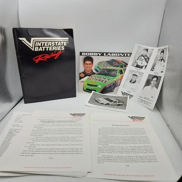 Vintage Nascar‎ Press Kit Interstate Batteries Racing Bobby Labonte Media Guide