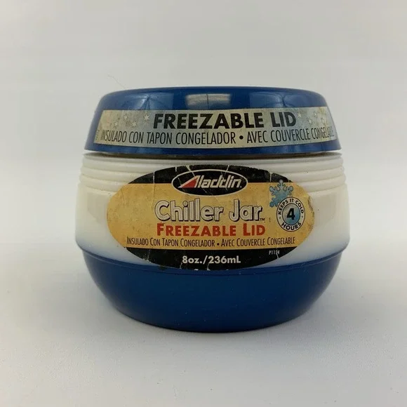 Aladdin Blue Chiller Jar with Freezable Lid 8 oz 4