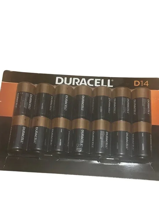 Duracell D Alkaline Batteries 14-Pack Long Lasting Power MN13TB D14 1.5V