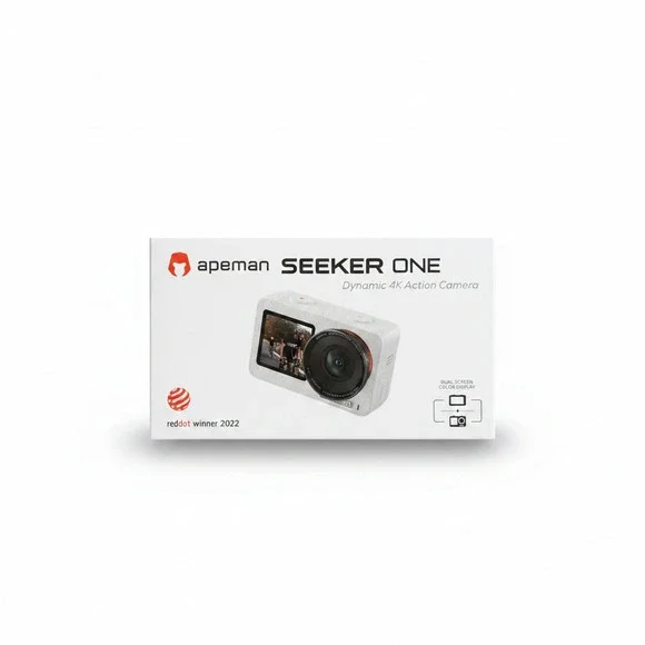 Apeman White Seeker One Dynamic 4K Action Camera with Accessories