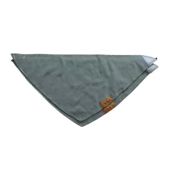 Lila & Jack Baby Bandana Bib Set Sage Green Cotton Blend Drool‎ Bibs 2pk